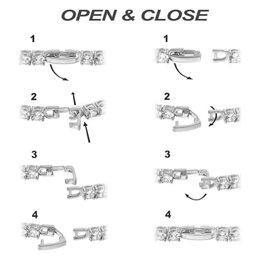 Gold Tennis Bracelet for Women – 14K Plated, 3mm CZ Stones