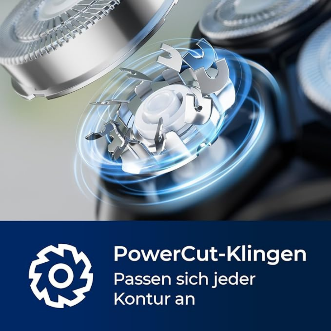 Men’s Electric Shaver – 3-in-1 Waterproof Trimmer with Turbo Blades