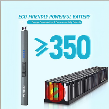 2-Pack USB Rechargeable Candle Lighters – Windproof, Flameless, LED Display (Champagne Gold)