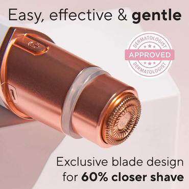 Women’s Electric Facial Razor – Rose Gold Hair Remover with LED