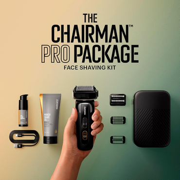 Men’s Premium Face Shaver Kit – MANSCAPED Chairman PRO with Skincare