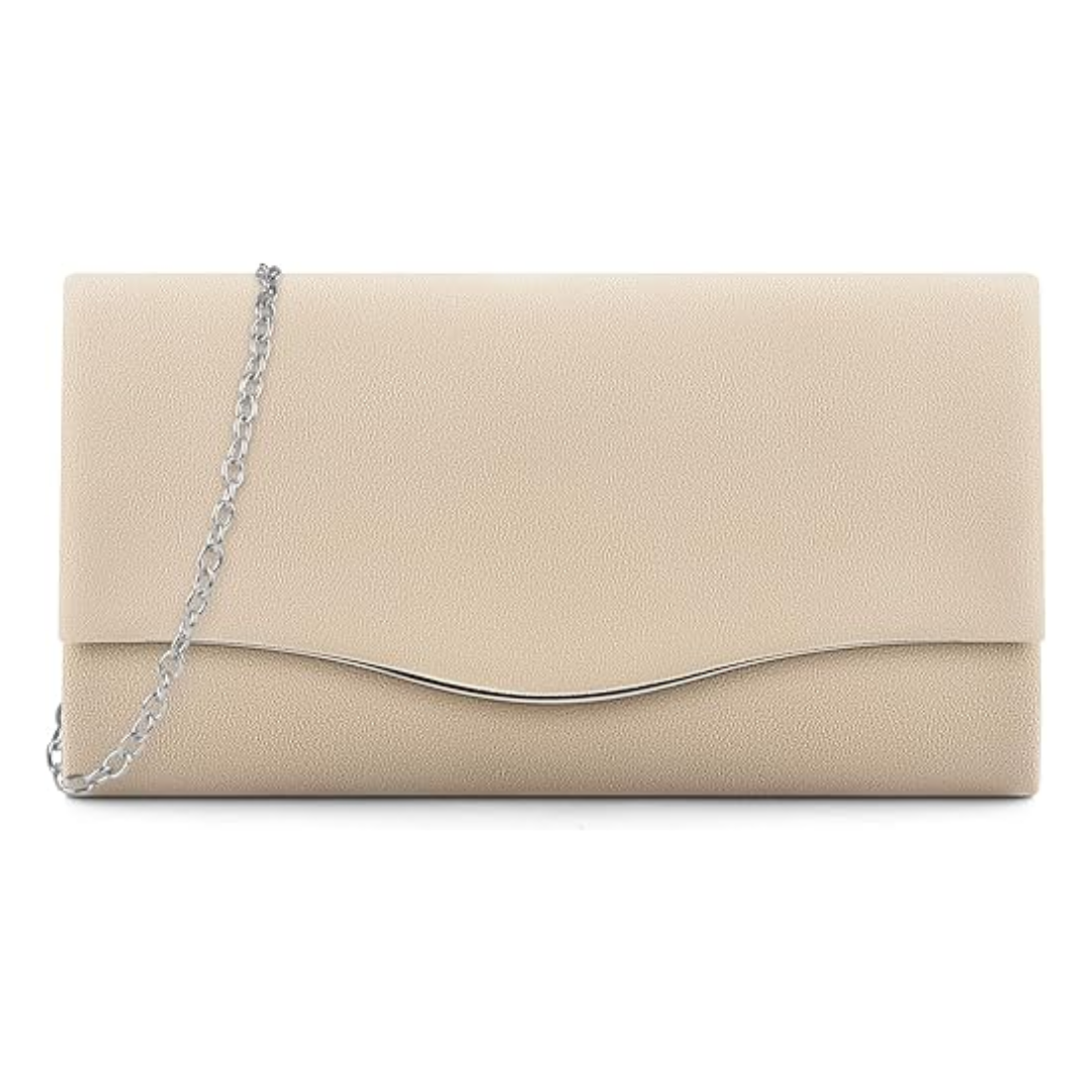 Women's Formal Clutch Purse – Suede Envelope Bag for Weddings & Events
