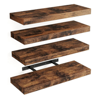 Rustic Brown Farmhouse Shelves | UK Mart Online