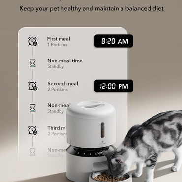 PETLIBRO 5L WiFi Automatic Cat/Dog Feeder – Timed Meals, Freshness Protection, Low Food Alert (Black)