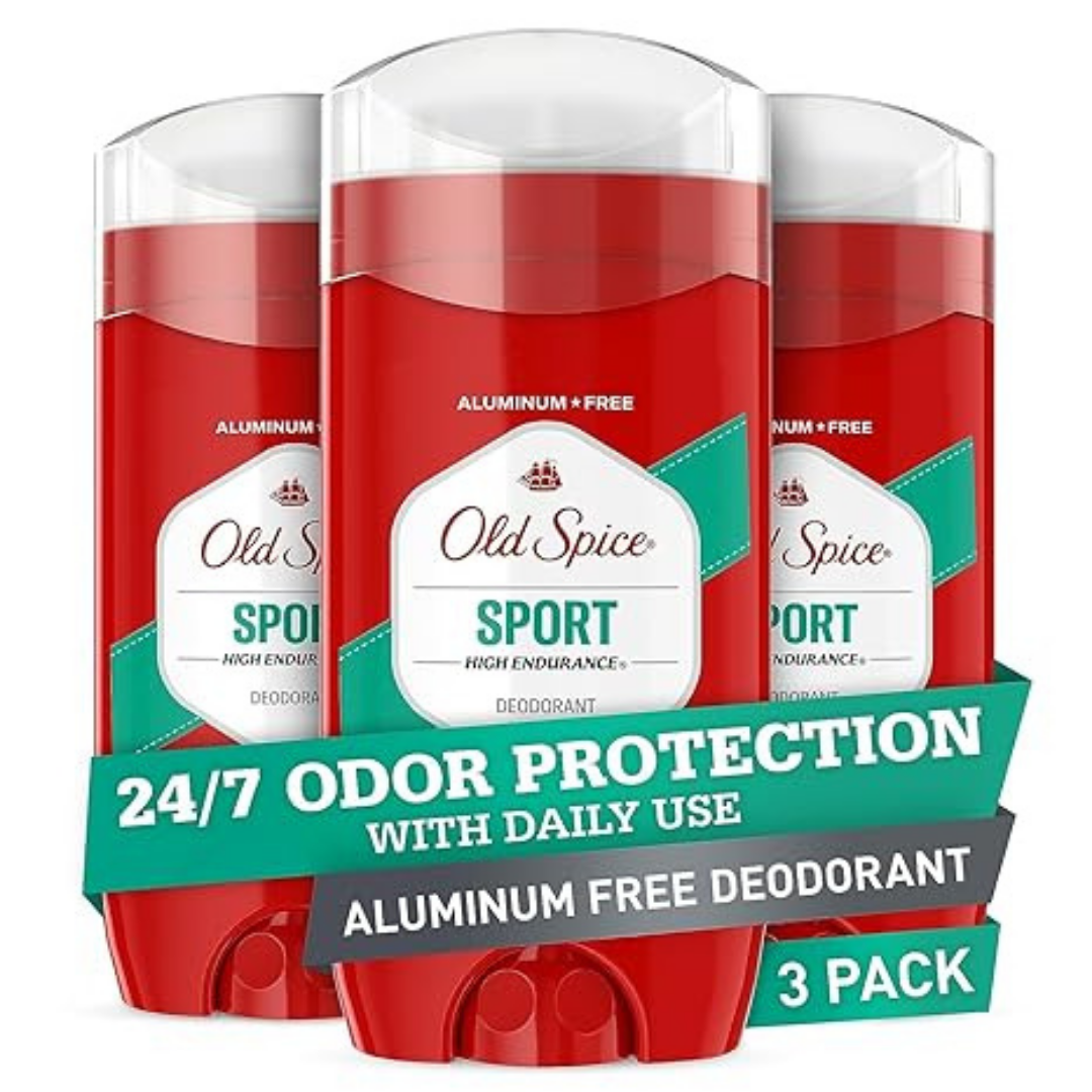Old Spice Aluminum-Free Deodorant – Bearglove Scent, 3-Pack