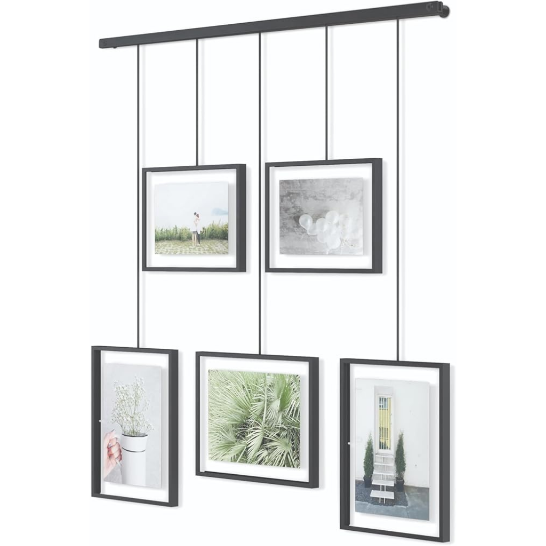 Umbra 5-Piece Picture Frame Set – Adjustable Wall Gallery in Black